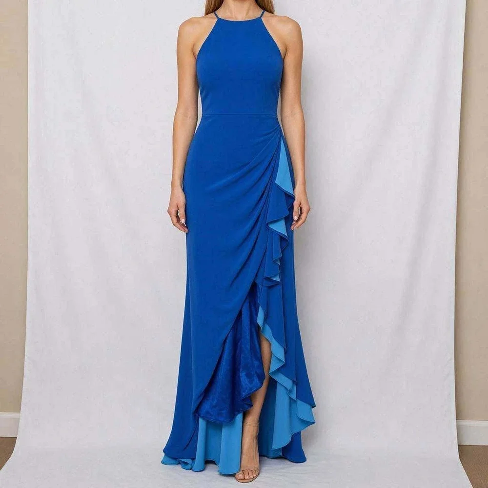 brown strapless linen dress Brie Midi where elegance meets grace. Mireille Darc's iconic backless prom dress styles Style:Dress B